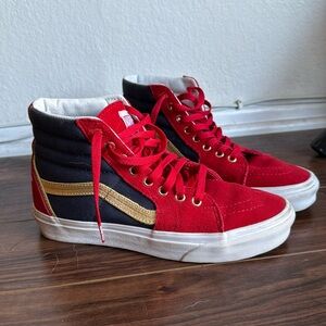 VANS x Marvel Captain‎ Marvel Limited Edition SK8-Hi  Mens 6.5 Womens 8